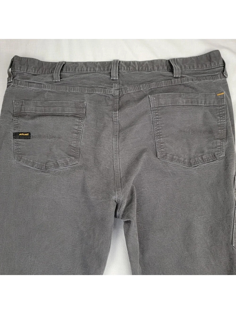 Ariat Rebar M4 Pants Mens 42x36 Gray Made Tough Relaxed Straight Work Cargo